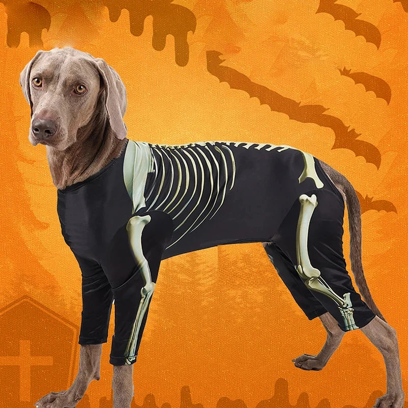 Skeleton dog costume detail