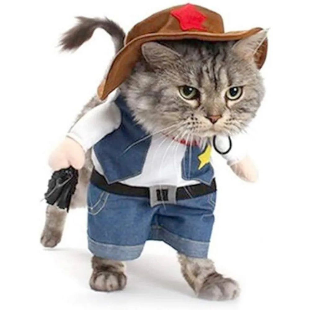 Stand-up cowboy costume real product photo