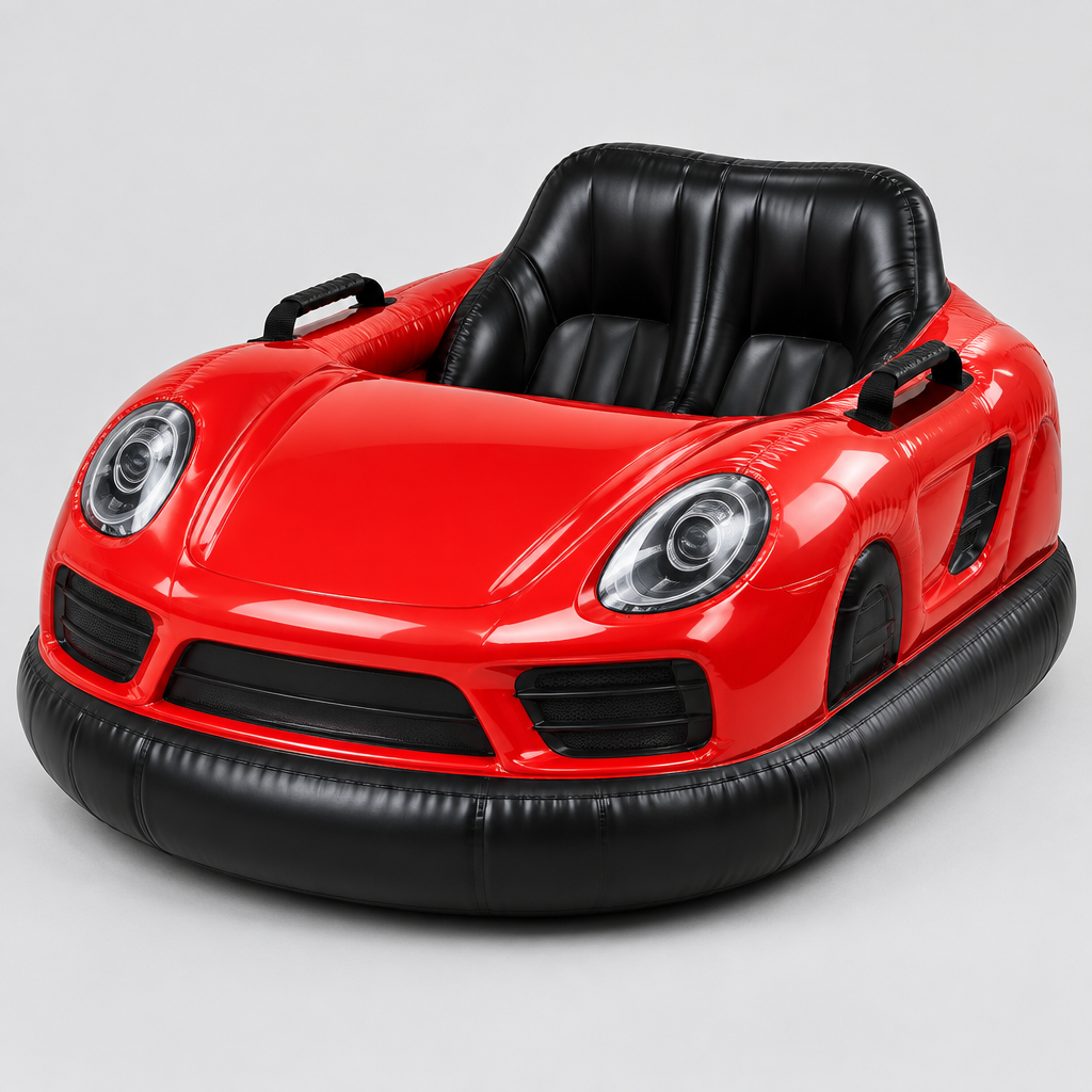 Racing Red supercar snow tube